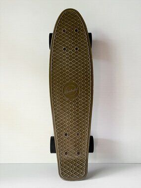 Vintage Wonderful 22" Plastic Skateboard Olive Green Penny-style Skateboard